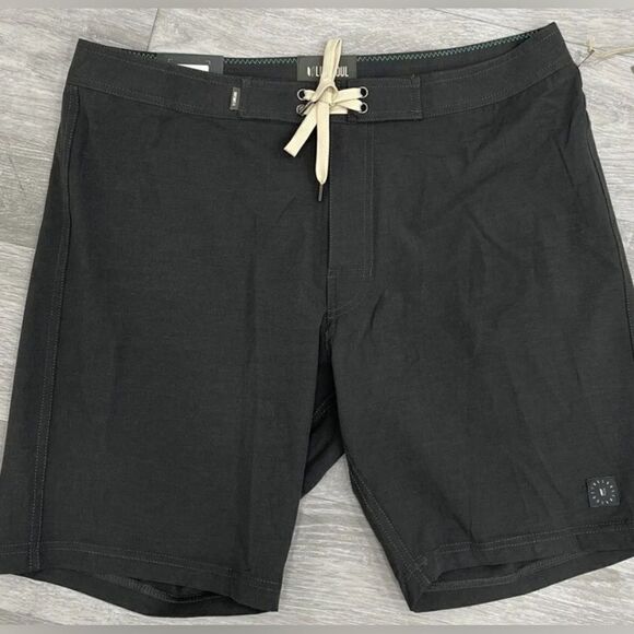 NWT LinkSoul Men’s Boardwalker Golf Short Hybrid Swim Land & Sea Black Size 35 - Picture 7 of 7
